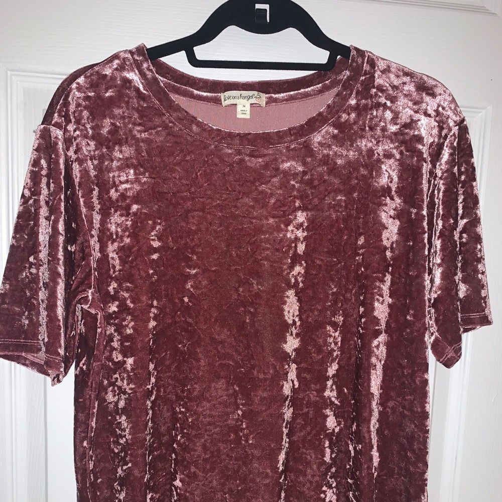 Pink Velvet Tee